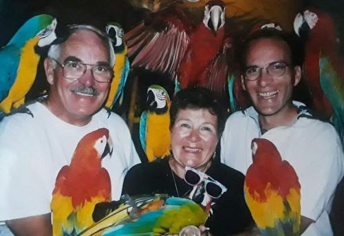 Dad, Mom, and Larry J Snyder - a long history of family trips on Maui.