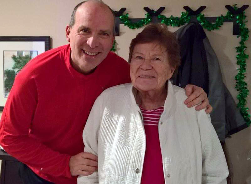 Larry J. Snyder and his mother, Jean.